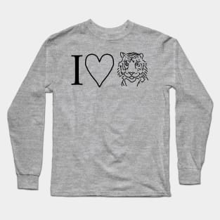 Tiger Love Valentines Day Long Sleeve T-Shirt